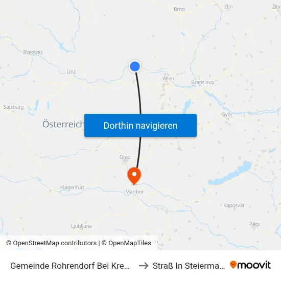 Gemeinde Rohrendorf Bei Krems to Straß In Steiermark map