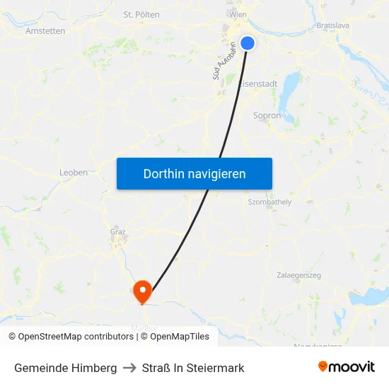 Gemeinde Himberg to Straß In Steiermark map