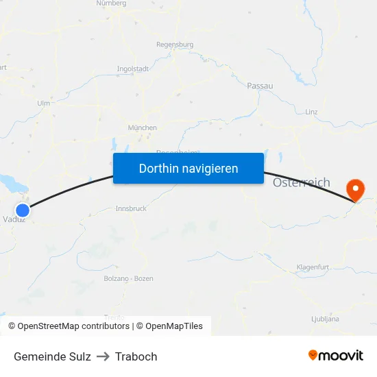 Gemeinde Sulz to Traboch map
