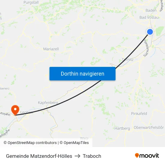 Gemeinde Matzendorf-Hölles to Traboch map