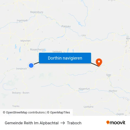 Gemeinde Reith Im Alpbachtal to Traboch map