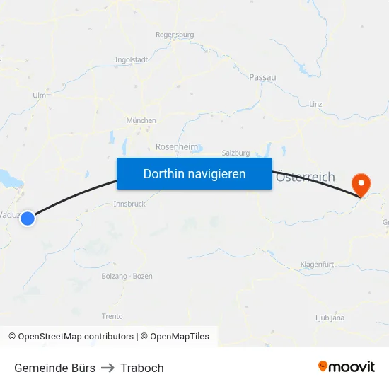 Gemeinde Bürs to Traboch map