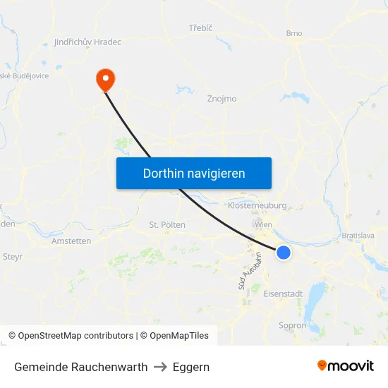 Gemeinde Rauchenwarth to Eggern map