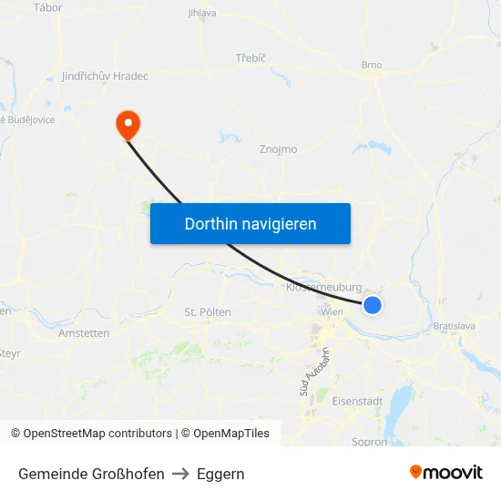 Gemeinde Großhofen to Eggern map