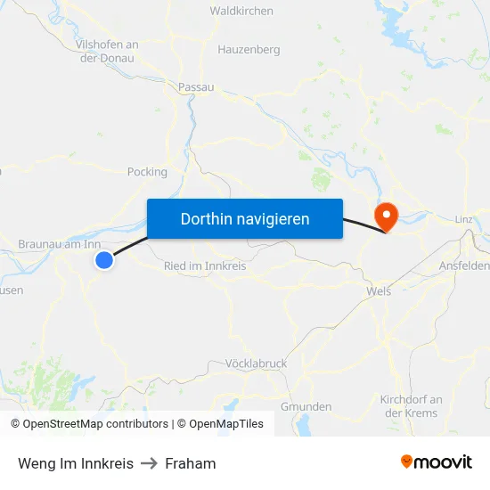 Weng Im Innkreis to Fraham map