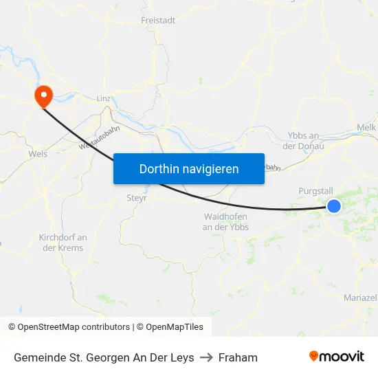 Gemeinde St. Georgen An Der Leys to Fraham map