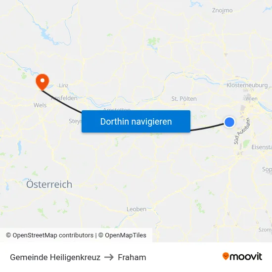 Gemeinde Heiligenkreuz to Fraham map