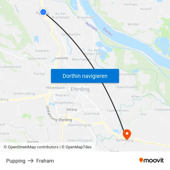 Pupping to Fraham map