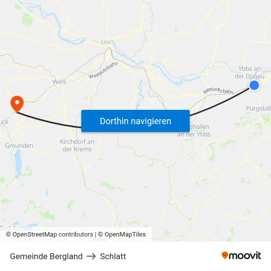 Gemeinde Bergland to Schlatt map
