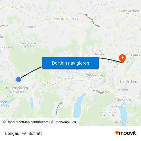 Lengau to Schlatt map