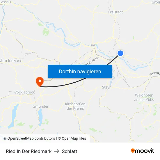 Ried In Der Riedmark to Schlatt map
