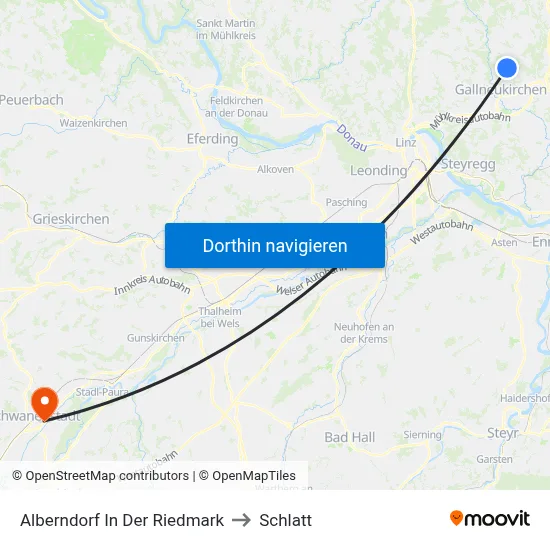 Alberndorf In Der Riedmark to Schlatt map
