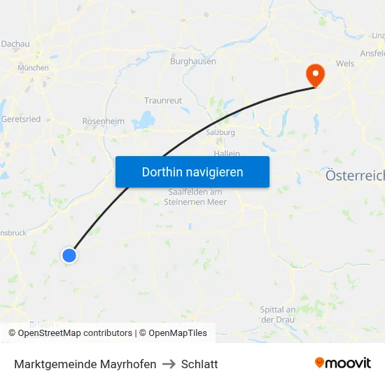 Marktgemeinde Mayrhofen to Schlatt map