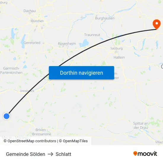 Gemeinde Sölden to Schlatt map
