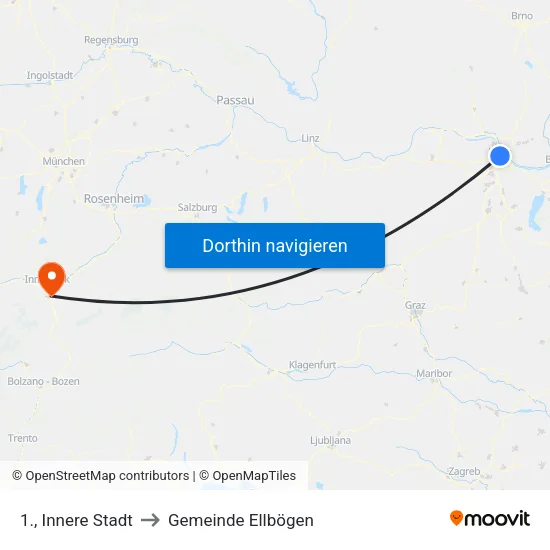 1., Innere Stadt to Gemeinde Ellbögen map