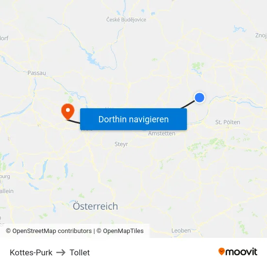 Kottes-Purk to Tollet map