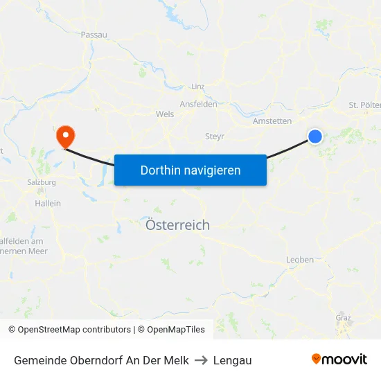 Gemeinde Oberndorf An Der Melk to Lengau map