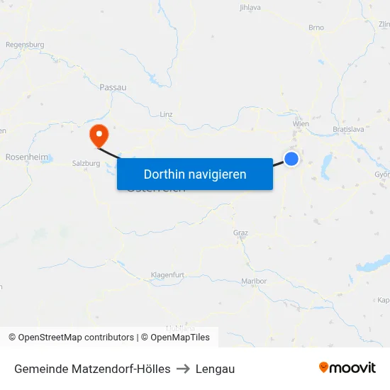 Gemeinde Matzendorf-Hölles to Lengau map