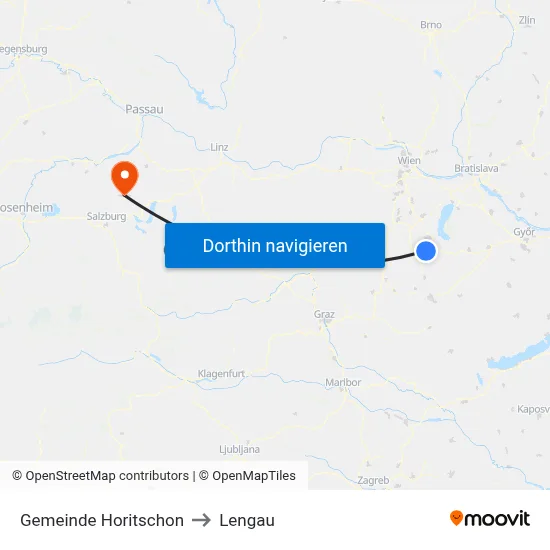 Gemeinde Horitschon to Lengau map