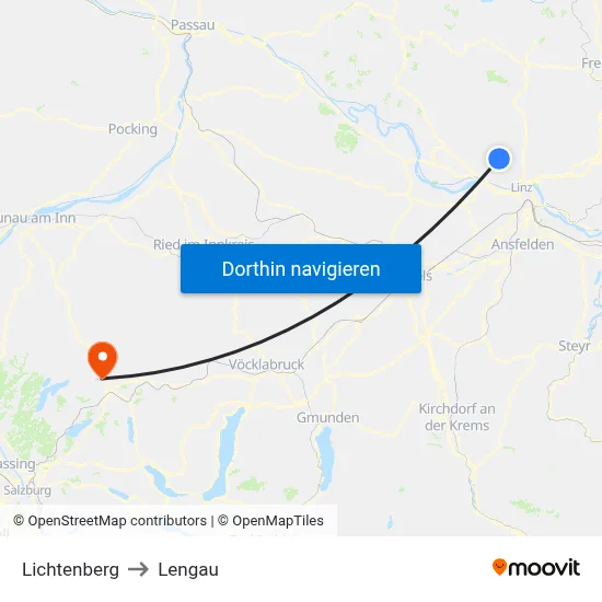 Lichtenberg to Lengau map