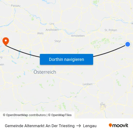 Gemeinde Altenmarkt An Der Triesting to Lengau map