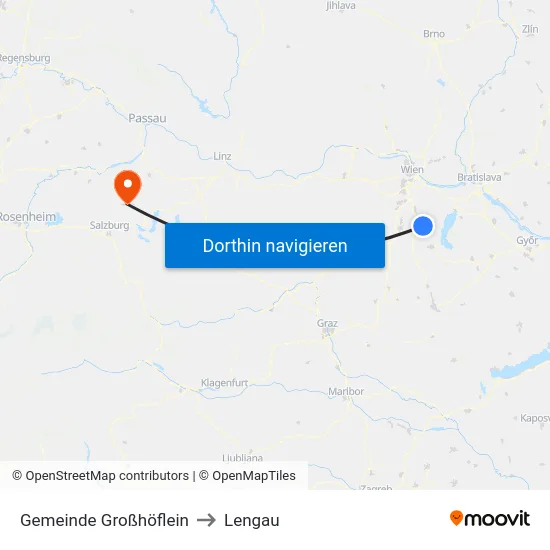 Gemeinde Großhöflein to Lengau map