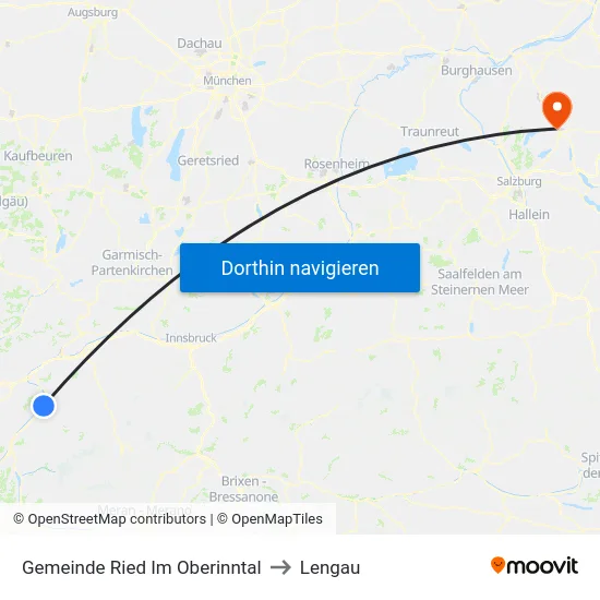 Gemeinde Ried Im Oberinntal to Lengau map