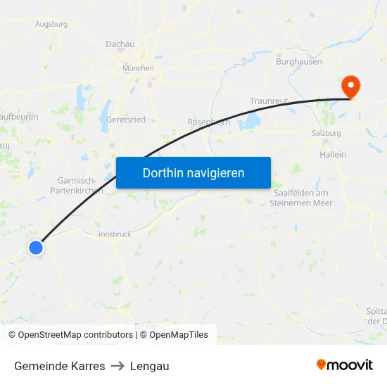 Gemeinde Karres to Lengau map