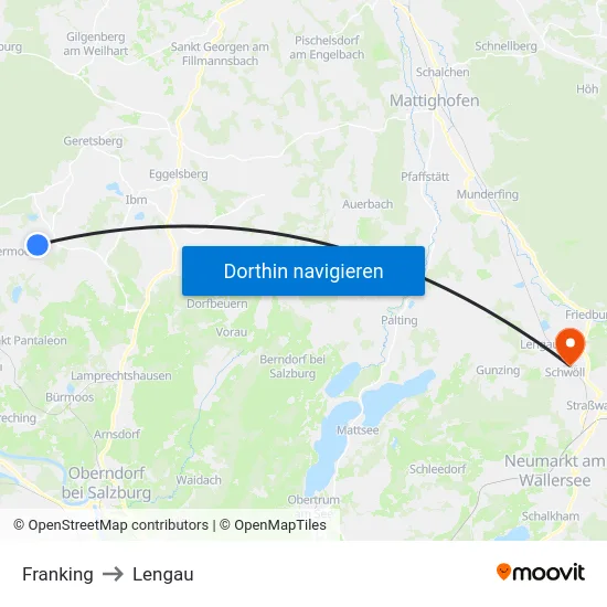 Franking to Lengau map