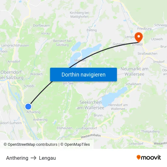 Anthering to Lengau map