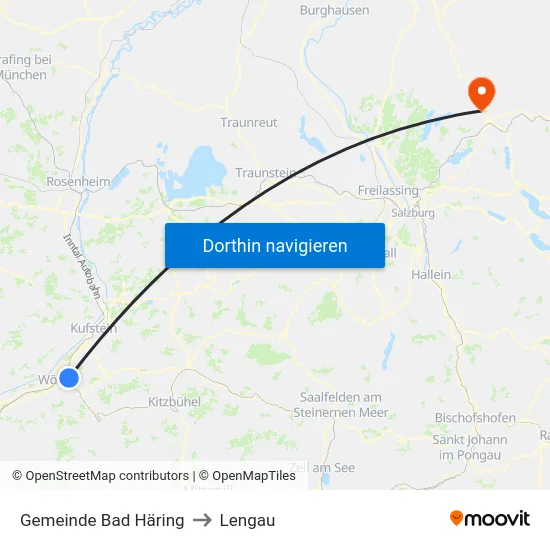 Gemeinde Bad Häring to Lengau map