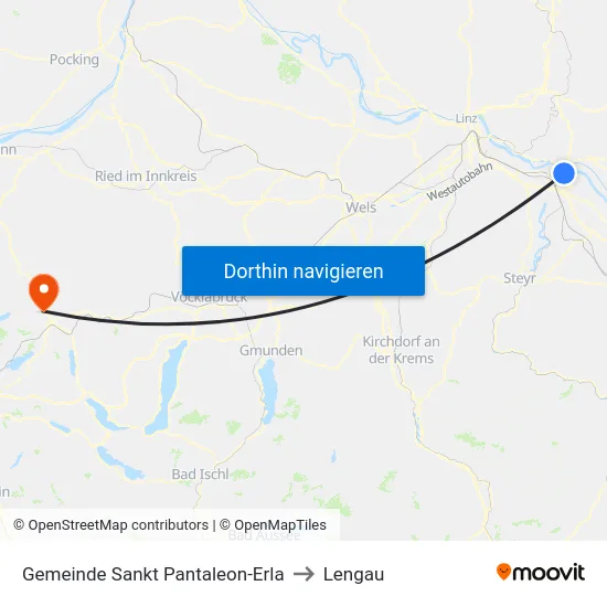 Gemeinde Sankt Pantaleon-Erla to Lengau map
