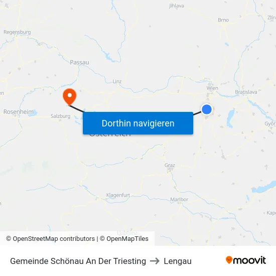 Gemeinde Schönau An Der Triesting to Lengau map