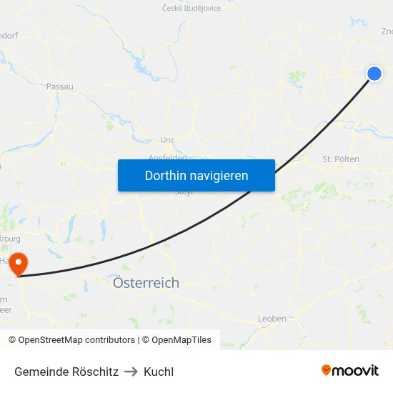 Gemeinde Röschitz to Kuchl map