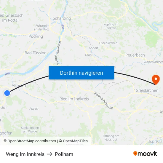 Weng Im Innkreis to Pollham map