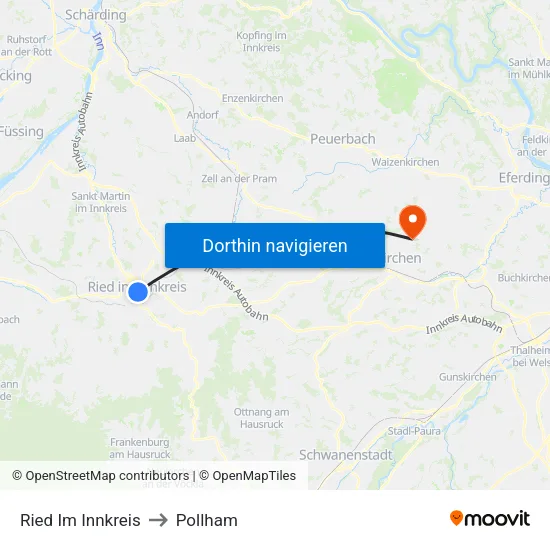 Ried Im Innkreis to Pollham map