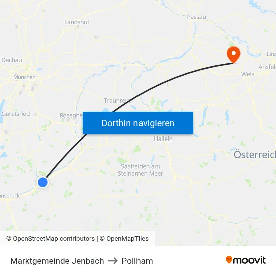 Marktgemeinde Jenbach to Pollham map