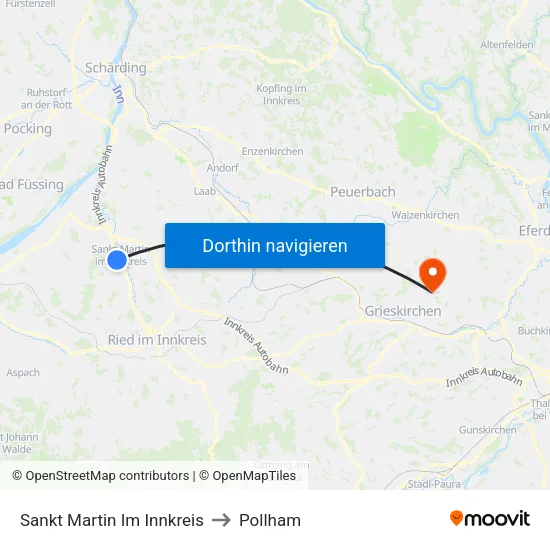 Sankt Martin Im Innkreis to Pollham map