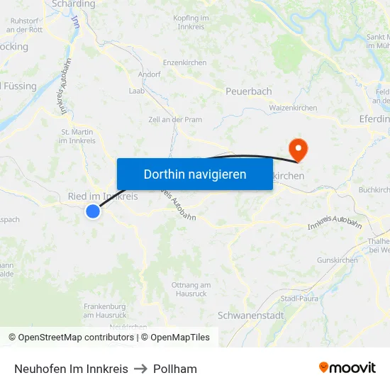 Neuhofen Im Innkreis to Pollham map