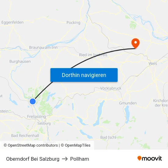 Oberndorf Bei Salzburg to Pollham map
