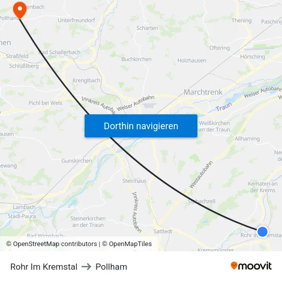 Rohr Im Kremstal to Pollham map