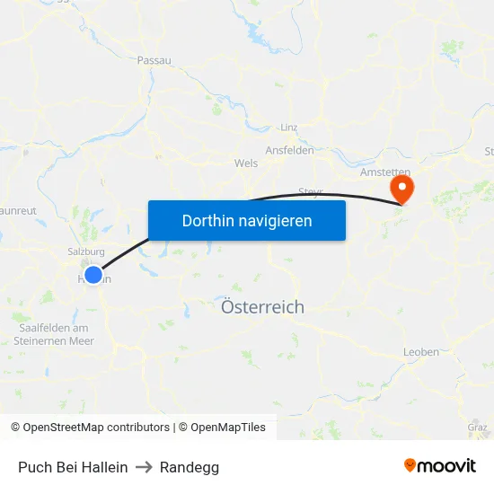 Puch Bei Hallein to Randegg map