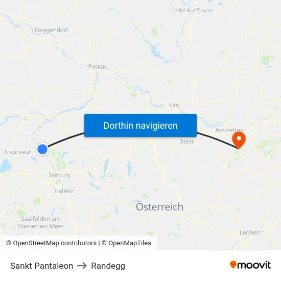 Sankt Pantaleon to Randegg map