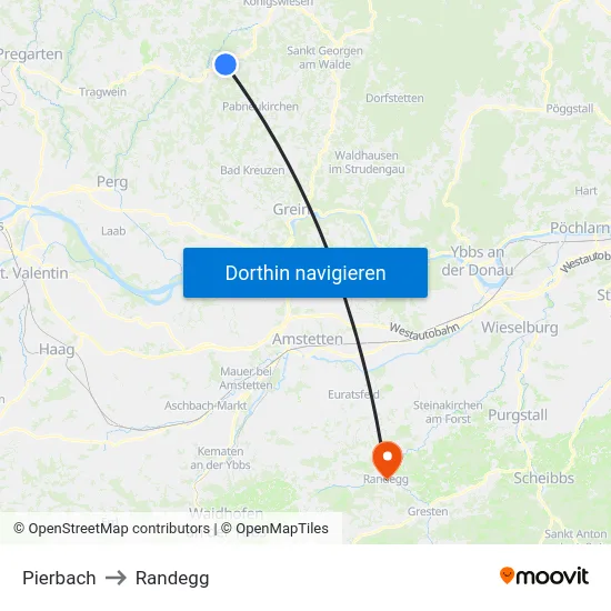 Pierbach to Randegg map