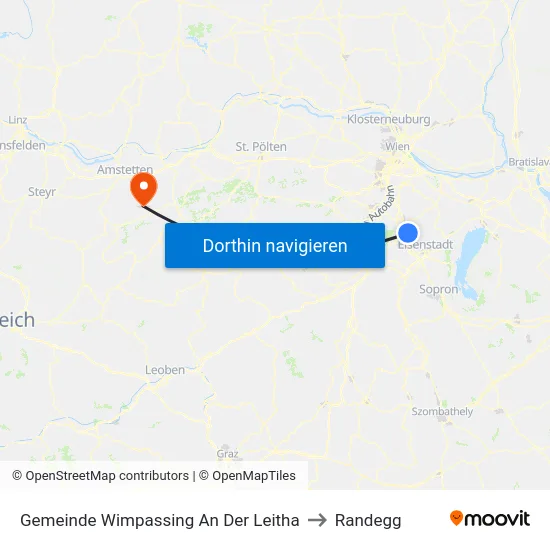 Gemeinde Wimpassing An Der Leitha to Randegg map