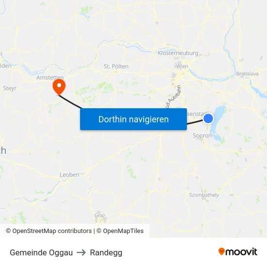Gemeinde Oggau to Randegg map