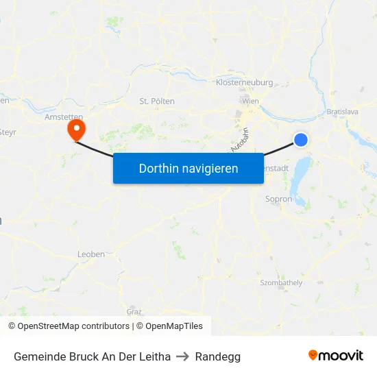 Gemeinde Bruck An Der Leitha to Randegg map