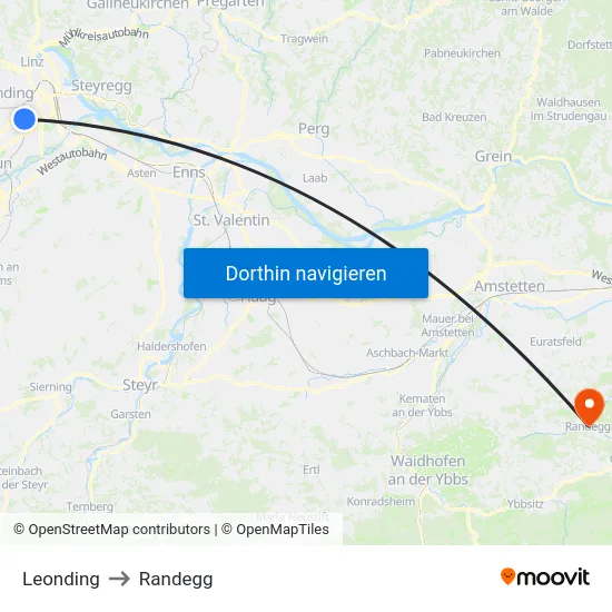 Leonding to Randegg map