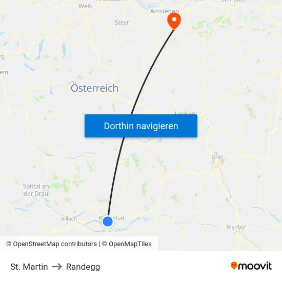 St. Martin to Randegg map