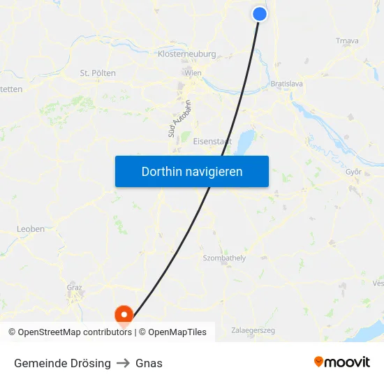 Gemeinde Drösing to Gnas map
